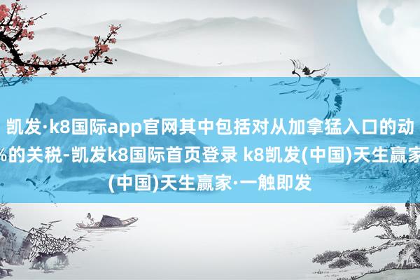 凯发·k8国际app官网其中包括对从加拿猛入口的动力征收10%的关税-凯发k8国际首页登录 k8凯发(中国)天生赢家·一触即发